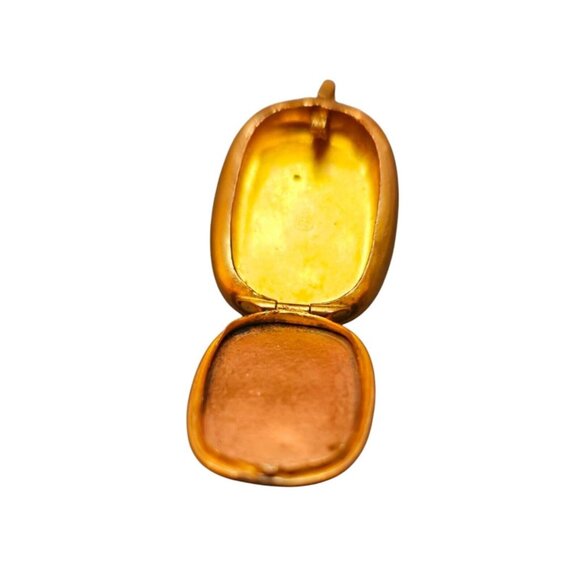 Antique Gold Filled Locket Or Pill Box (A8190) - Picture 5 of 6